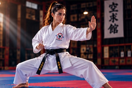Αθλήτρια εκτελεί Kata